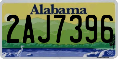 AL license plate 2AJ7396