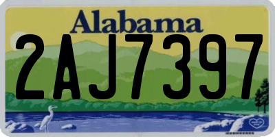 AL license plate 2AJ7397