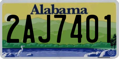 AL license plate 2AJ7401