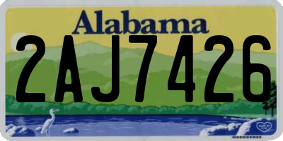 AL license plate 2AJ7426