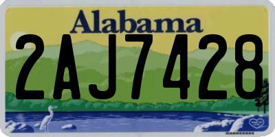 AL license plate 2AJ7428