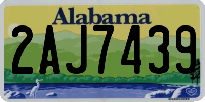 AL license plate 2AJ7439