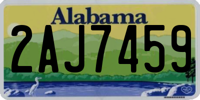 AL license plate 2AJ7459