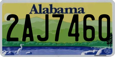 AL license plate 2AJ7460