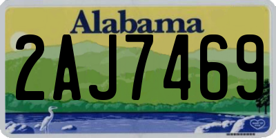 AL license plate 2AJ7469