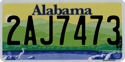 AL license plate 2AJ7473