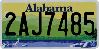 AL license plate 2AJ7485