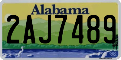 AL license plate 2AJ7489