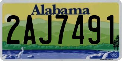 AL license plate 2AJ7491