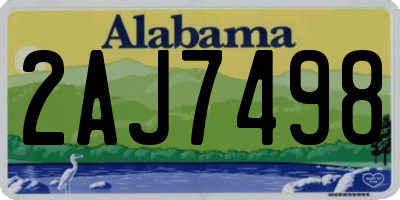 AL license plate 2AJ7498