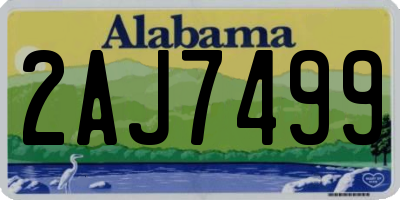 AL license plate 2AJ7499