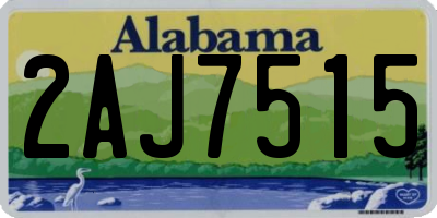 AL license plate 2AJ7515