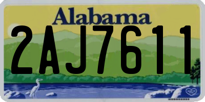 AL license plate 2AJ7611