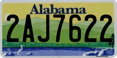 AL license plate 2AJ7622