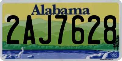 AL license plate 2AJ7628