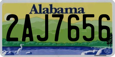 AL license plate 2AJ7656