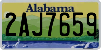 AL license plate 2AJ7659
