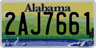AL license plate 2AJ7661