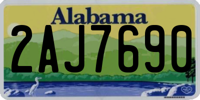 AL license plate 2AJ7690