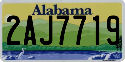 AL license plate 2AJ7719