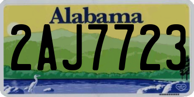 AL license plate 2AJ7723