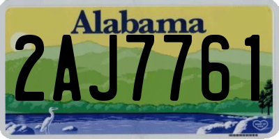 AL license plate 2AJ7761