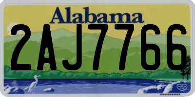 AL license plate 2AJ7766