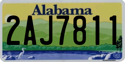 AL license plate 2AJ7811