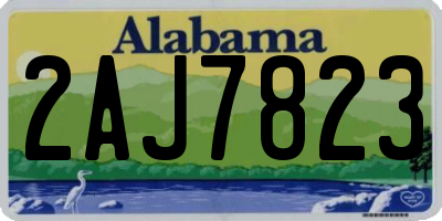 AL license plate 2AJ7823