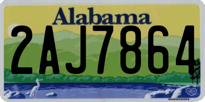 AL license plate 2AJ7864