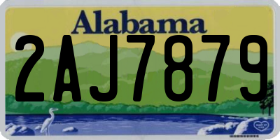 AL license plate 2AJ7879