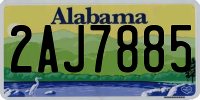 AL license plate 2AJ7885