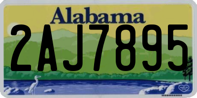 AL license plate 2AJ7895