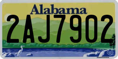 AL license plate 2AJ7902