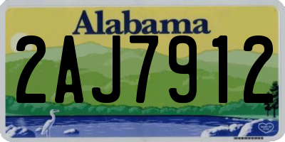 AL license plate 2AJ7912