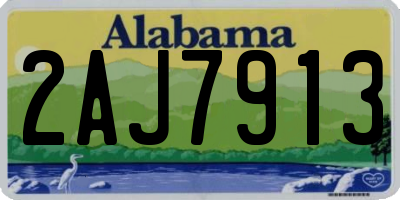 AL license plate 2AJ7913