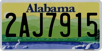 AL license plate 2AJ7915