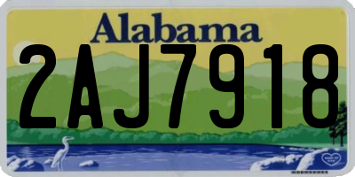 AL license plate 2AJ7918