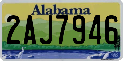 AL license plate 2AJ7946