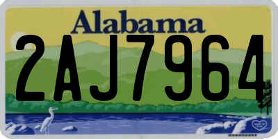 AL license plate 2AJ7964