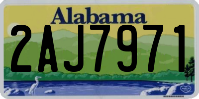 AL license plate 2AJ7971