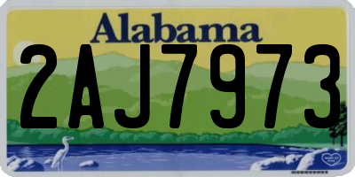 AL license plate 2AJ7973