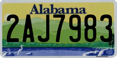 AL license plate 2AJ7983