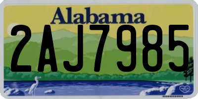 AL license plate 2AJ7985