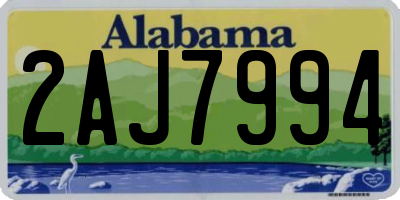 AL license plate 2AJ7994