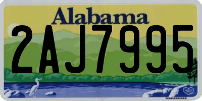 AL license plate 2AJ7995