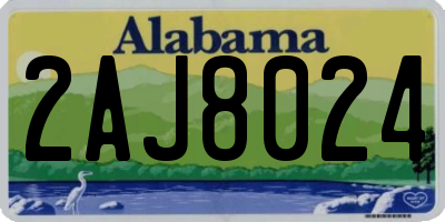 AL license plate 2AJ8024
