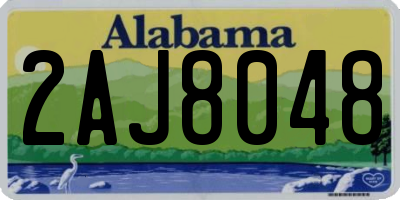 AL license plate 2AJ8048