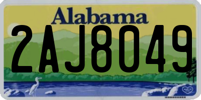 AL license plate 2AJ8049
