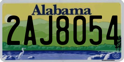 AL license plate 2AJ8054